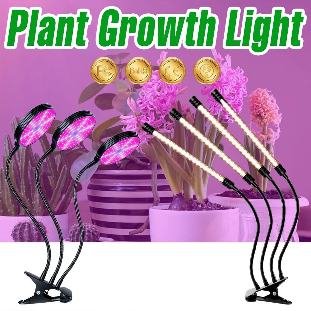 

Full Spectrum LED Plant Grow Lights USB Seedings Fill Lamps 5V Indoor Timing 4/8/12Hours Greenhouse Tent Cultivate Lighting