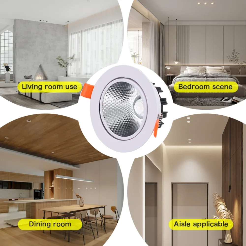 5w/7w verstellbarer Winkel Einbau Down light LED Deckens trahler für Schlafzimmer Wohnzimmer Küche Innen beleuchtung