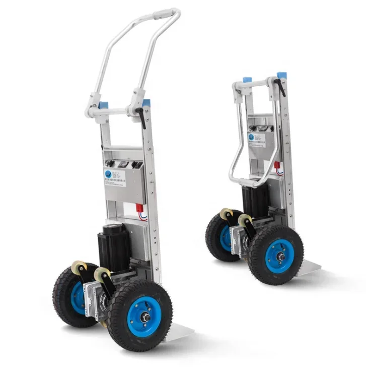 Multi-purpose 2 Wheels Stair Climbing Hand Truck 200kg Cargo Transport Folding Battery Powered Electric Trolley