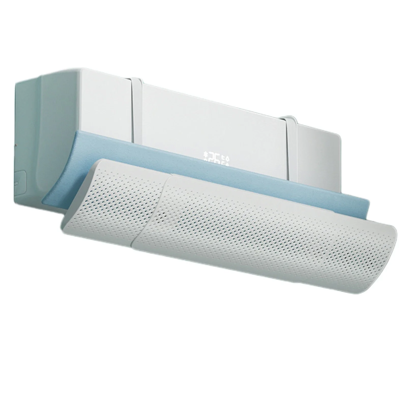 Wall Mounted Air Conditioner Deflector Adjustable Length Anti Direct Blowing Easy Installation Universally Compatible