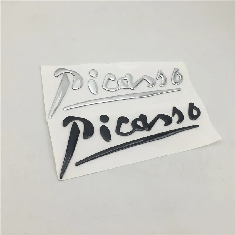 For C3 C4 Xsara Picasso Emblem Rear Trunk Tailgate Letters Decal Side Fender Logo Nameplate