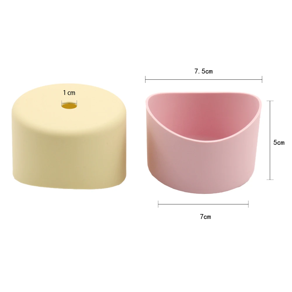 7cm Dia  Anti Scalding Colorful Non-slip Silicone Bottom Boot Water Bottles Beverage Cup Sleeve