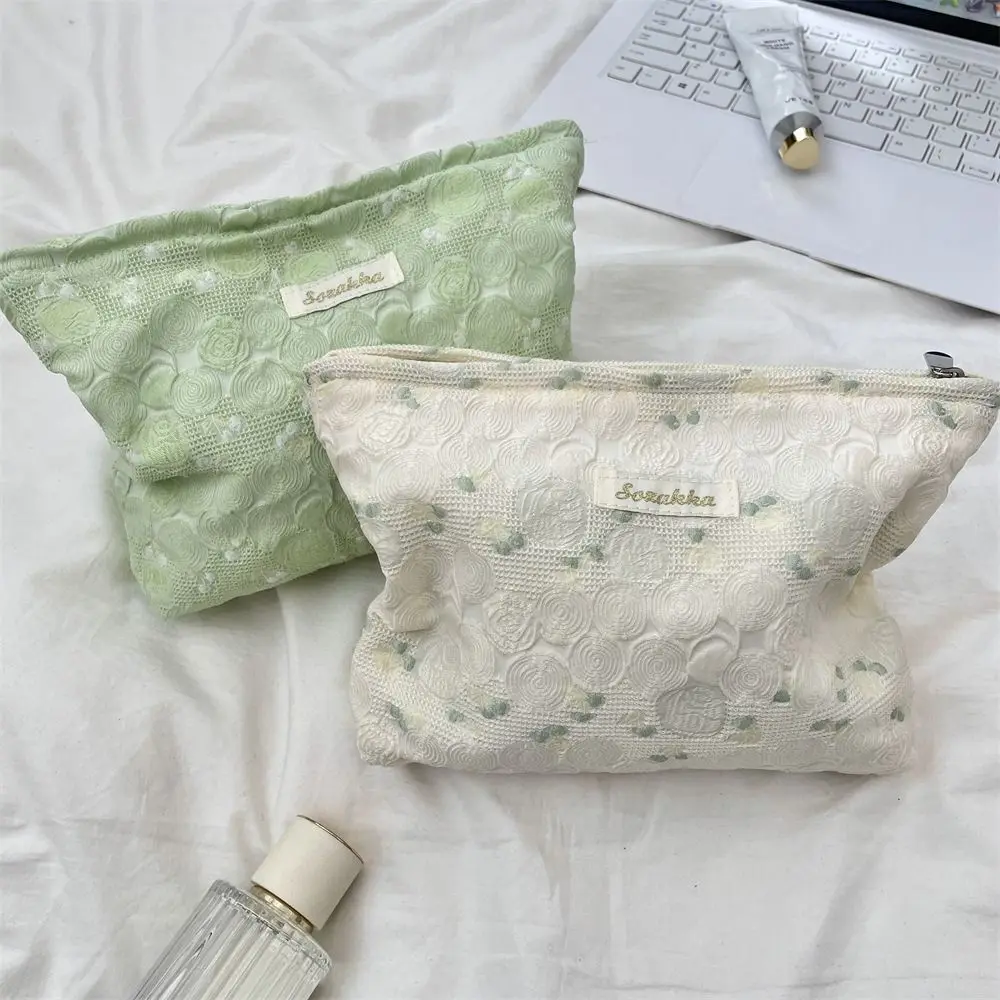 

Модная женская косметичка большой емкости, портативная холщовая сумка для хранения, сумки для туалетных принадлежностей
