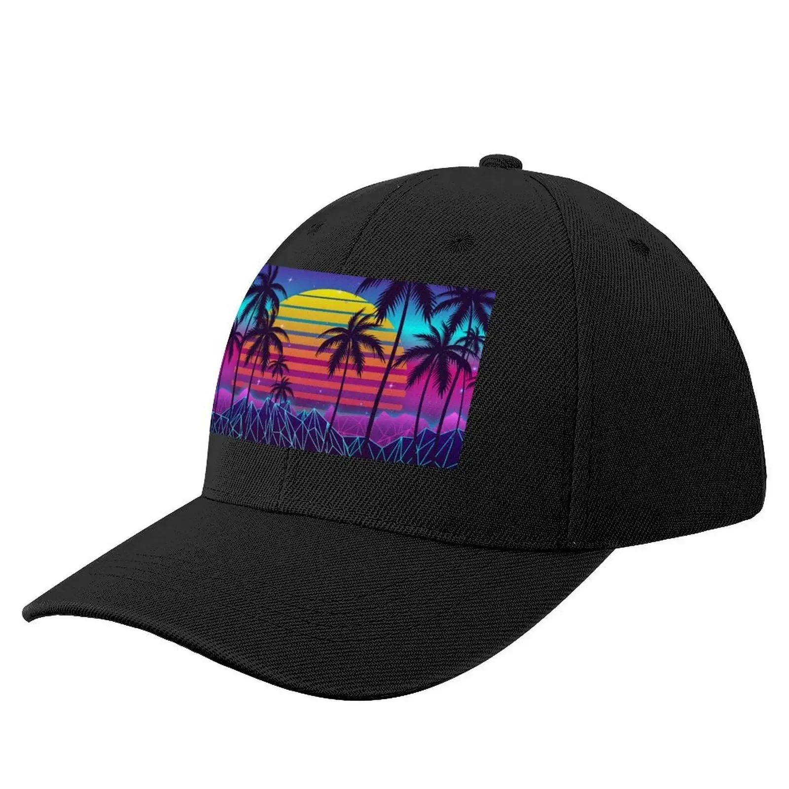 Radiant Sunset Synthwave Baseball Cap New In Hat Thermal Visor Male Women's