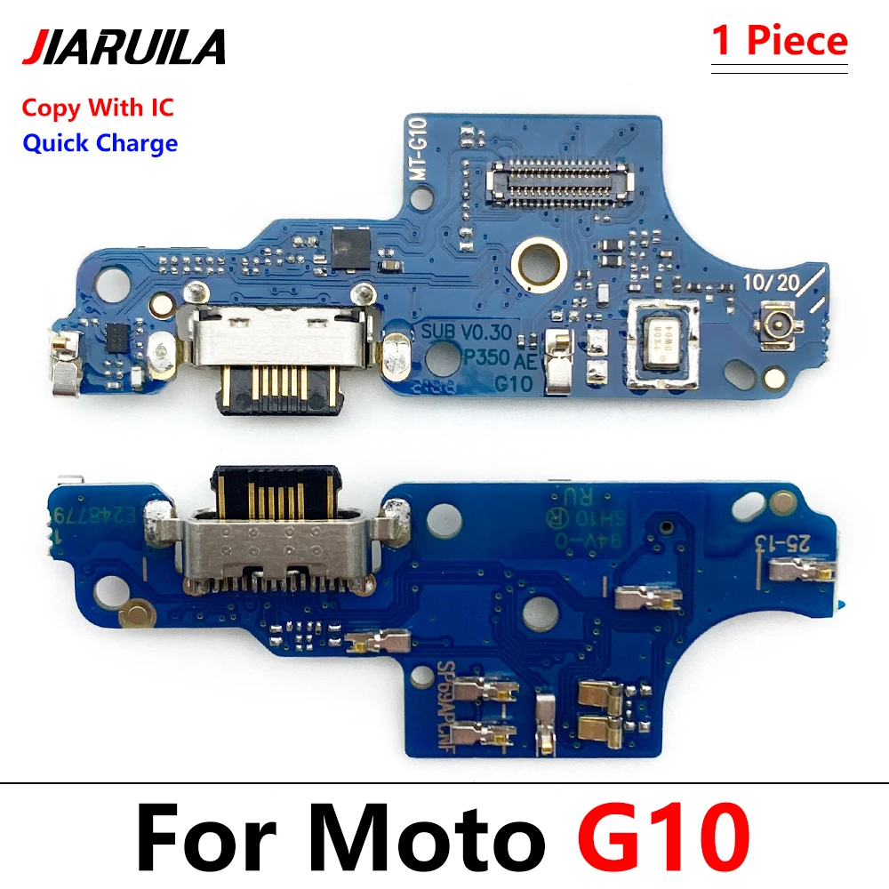 10Pcs USB Charging Board Port Dock Charger Connector Flex Cable For Motorola Moto G10 G20 G30 G50 G60 G60s G100 Power One 5G G31