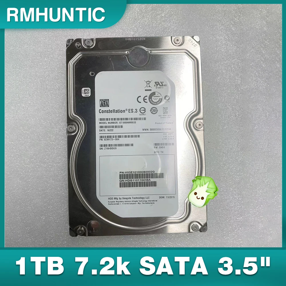 

ST1000NM0033 корпоративный механический жесткий диск 1 ТБ 7,2 k SATA 3,5 "128 Мб жесткий диск