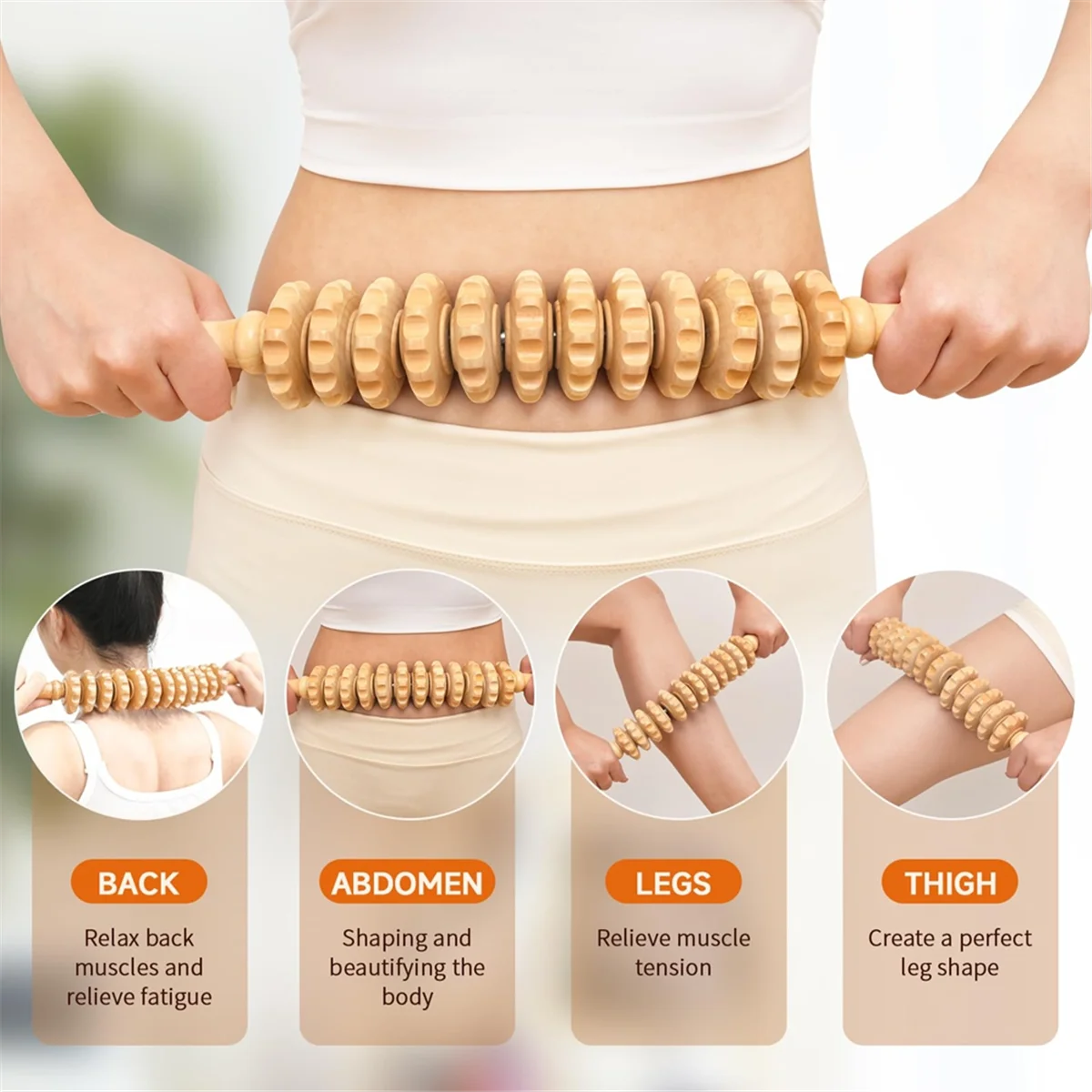 

NEW Wood Therapy Massage Tools Lymphatic Drainage Massager Wood Therapy Kit Wooden Gua Sha Massager Body Sculpting Tools