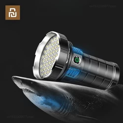 Youpin SMILING SHARK 5 Lighting Mode Strong LED Flashlights USB Fast Charging Portable Spotlight Long-Range Camping Flashlight