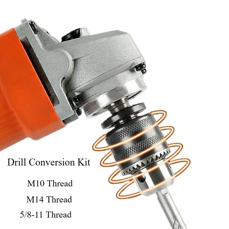 

Transform the angle grinder into an electric drill! Suitable for angle grinders with M10 and M14， 5/8-11 specifications