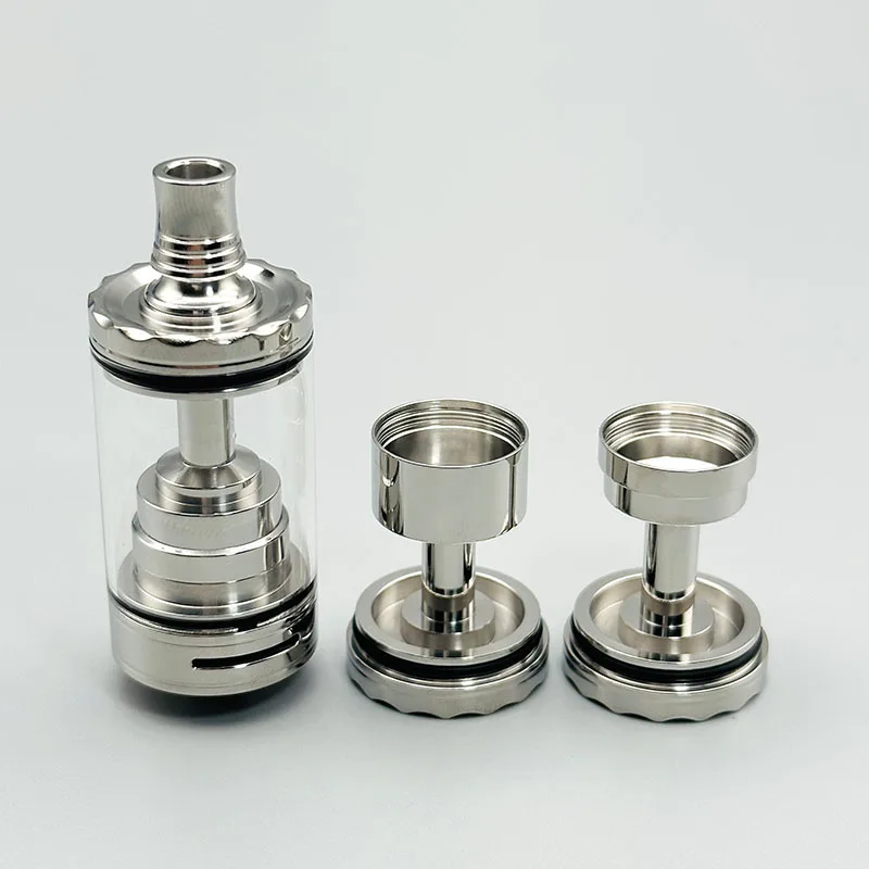 DSX Diplomat RDL RTA 23mm Single Coil Rebuildable Tank Atomizer with 5 airpin and Mirror Polished 3 Chambers Interchangeable