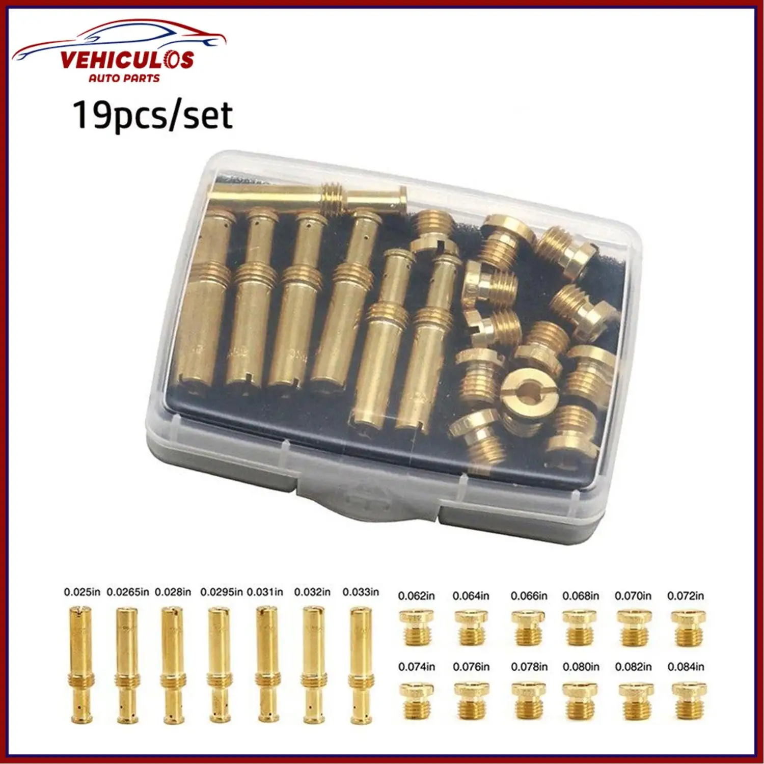 1Set/19 Pcs Jet Assortment Kit For S&S Cycle Super B E G Carbs Carburetors High Quality Car Replacement Parts