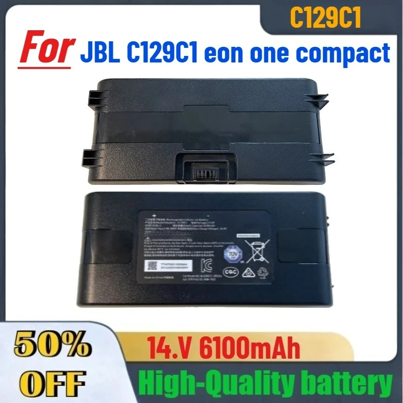

14.V 6100mAh Replacement Battery Pack for JBL C129C1 eon one compact