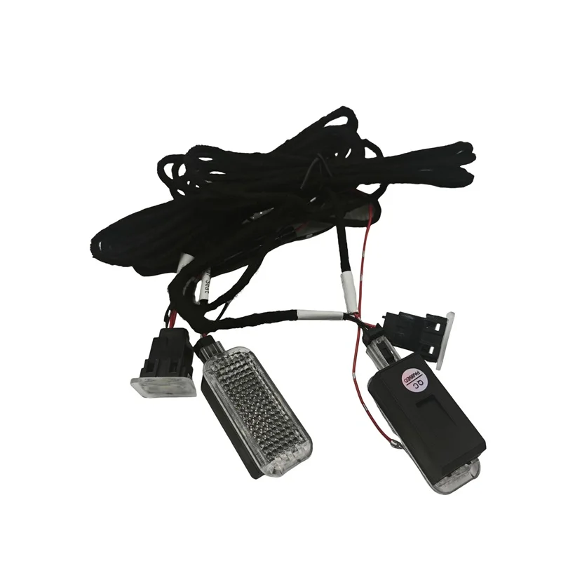 For Audi A3 8V 2013 2014 2015 2016 car interior White light LED Footwell Light foot lights Cable Wiring harness