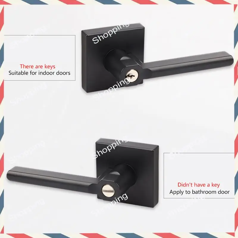 

M20K 1 Set American Door Lock 3-Lever Type Door Lock Set