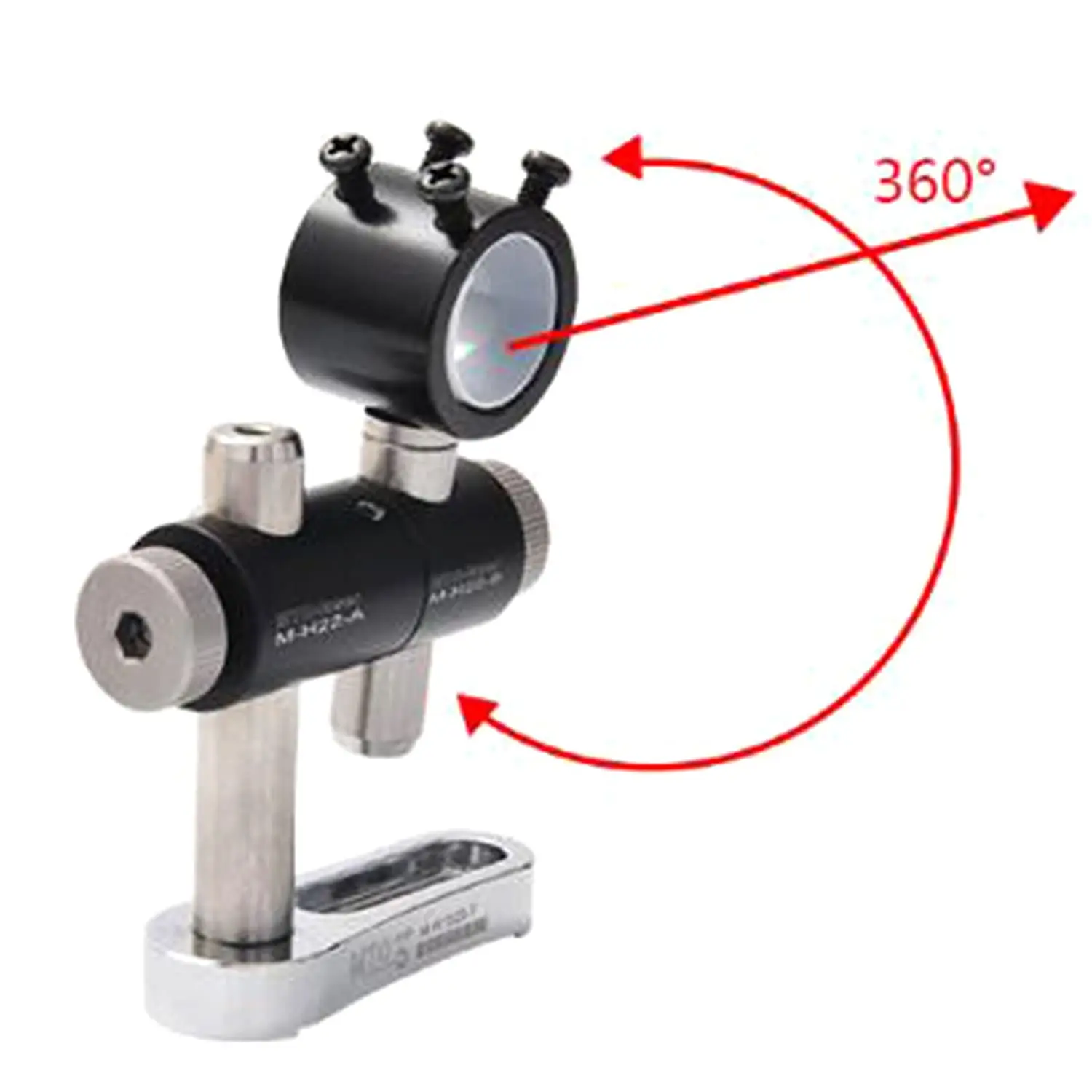 Supporto/staffa/supporto/morsetto regolabili a tre assi per modulo diodo Laser o dissipatore di calore di raffreddamento della torcia 6 dimensioni a