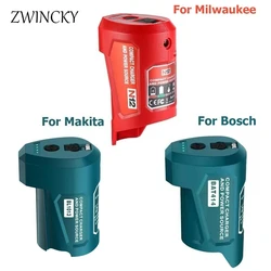 For Makita/Bosch/Milwaukee Adapters 10.8V 12V Lithium Battery Power Connector Adapter Connectors Power Source Charger Charing