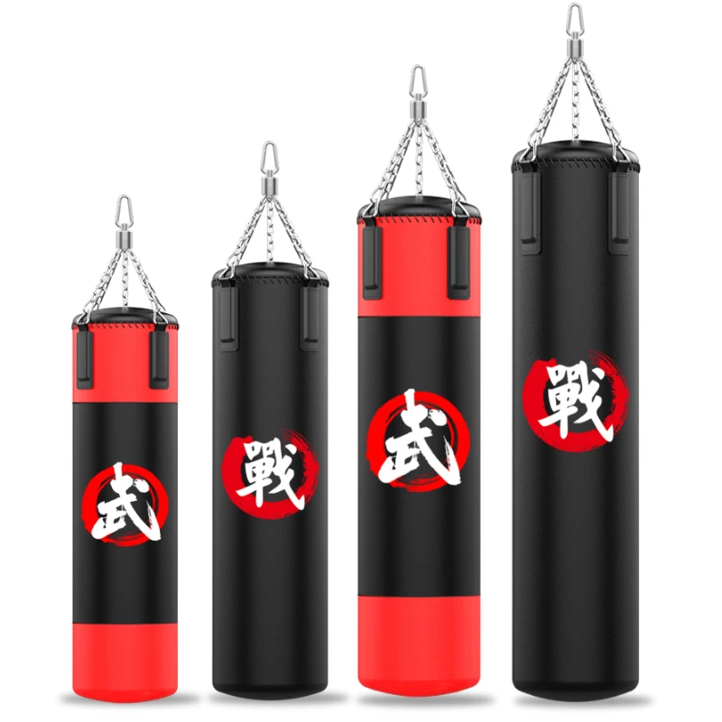 Picture 5: 2026 New Professional Pu Leather Punch Bag Set Hanging Kick Fight Sandbag Empty Heavy Boxing Punching Bagpromote sales