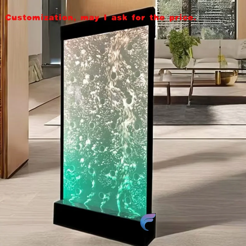 

Акриловая передвижная офисная перегородка со светодиодной подсветкой, настенная перегородка, пузырчатая панель, перегородки для комнат и украшения для отелей