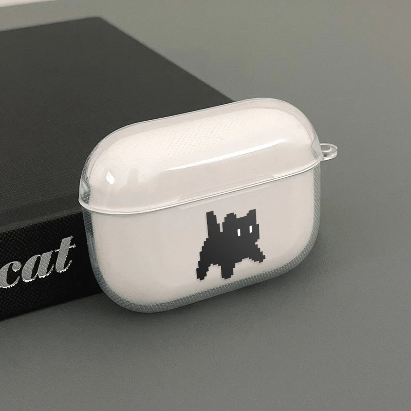 

Funny Cartoon Black Cat Earphone Case for Airpods 4th 3rd Pro 3 2 Shockproof Cover for Airpod 2 3 1 Protective Accessorie Shell