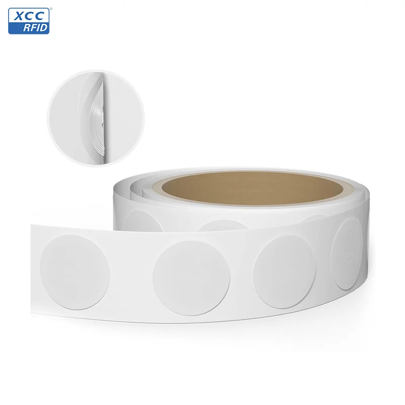 25mm Original NTAG215 Chip NFC White Label 13.56MHz 504 Bytes RFID Tag for Anti-Counterfeiting And Asset Tracking