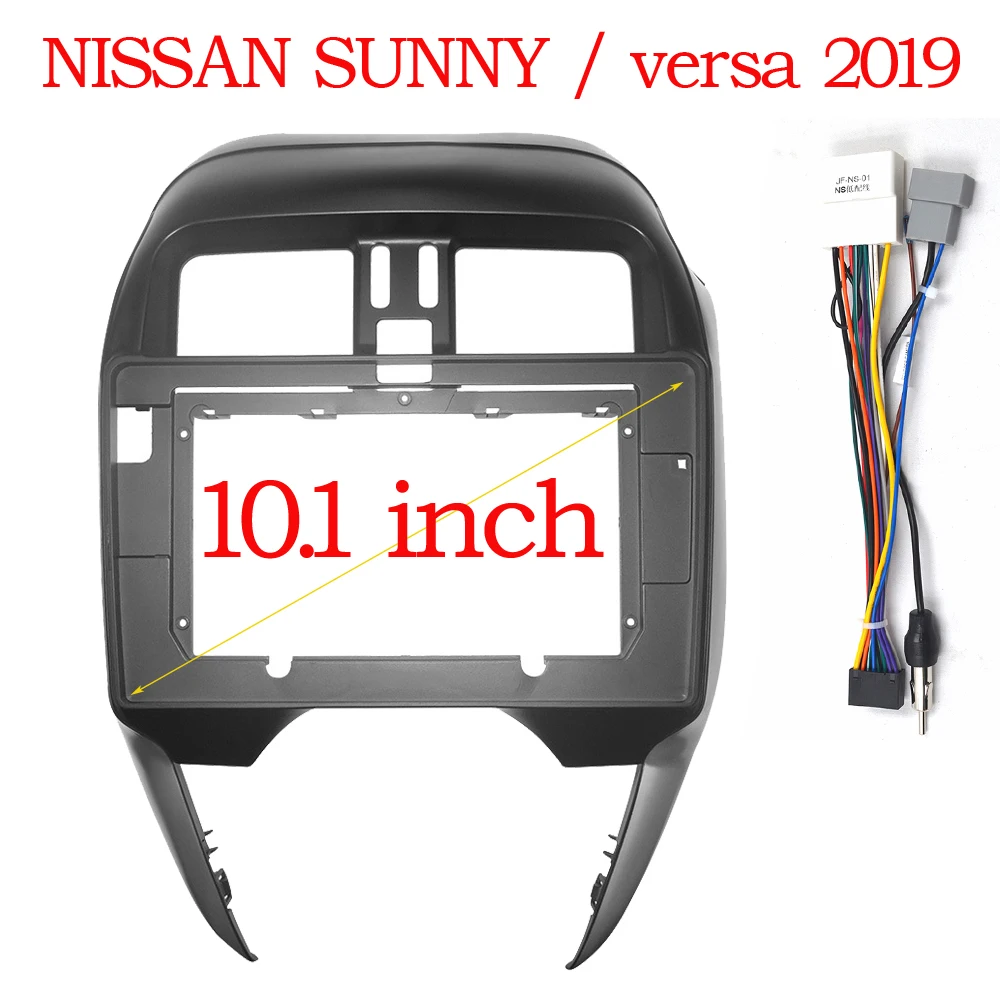 10 Inch Car Frame Fascia Adapter For Nissan Micra March Versa Note lidona Almera Latio Sunny Juke Versa Fitting Panel Kit