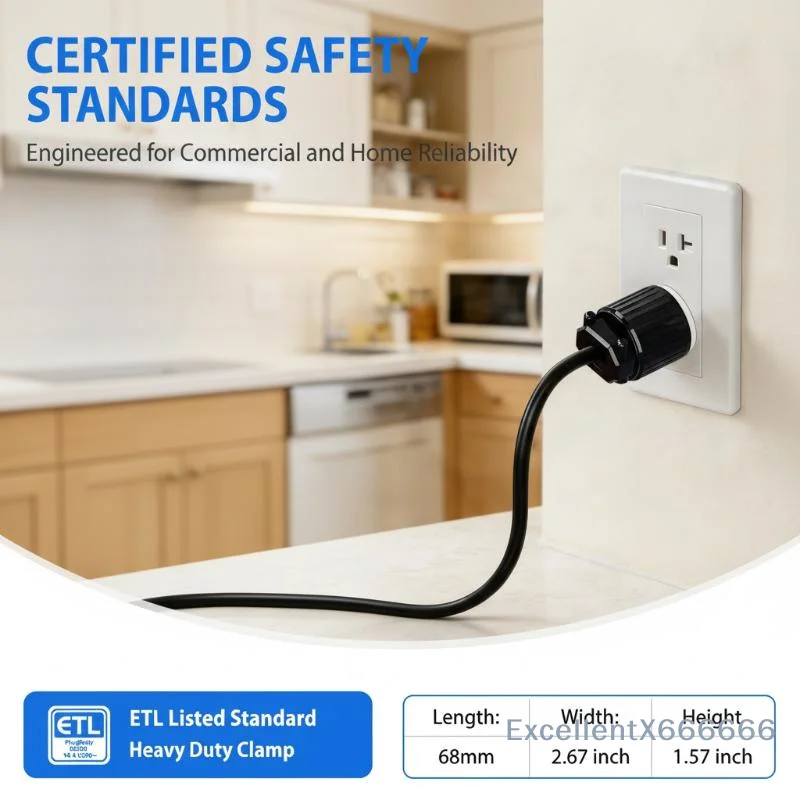 1Pcs Male/Female Ends Extension Cord Ends Connector 15A 125V 5-15P/5-15R Straight Blade Cord Connector