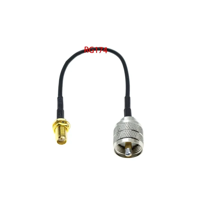 SMA Female To UHF male PL-259 Plug Connector RF Coax Coaxial Cable Pigtail Extension RG316 RG58 RG174 RG142 RG400 RG402 RG405