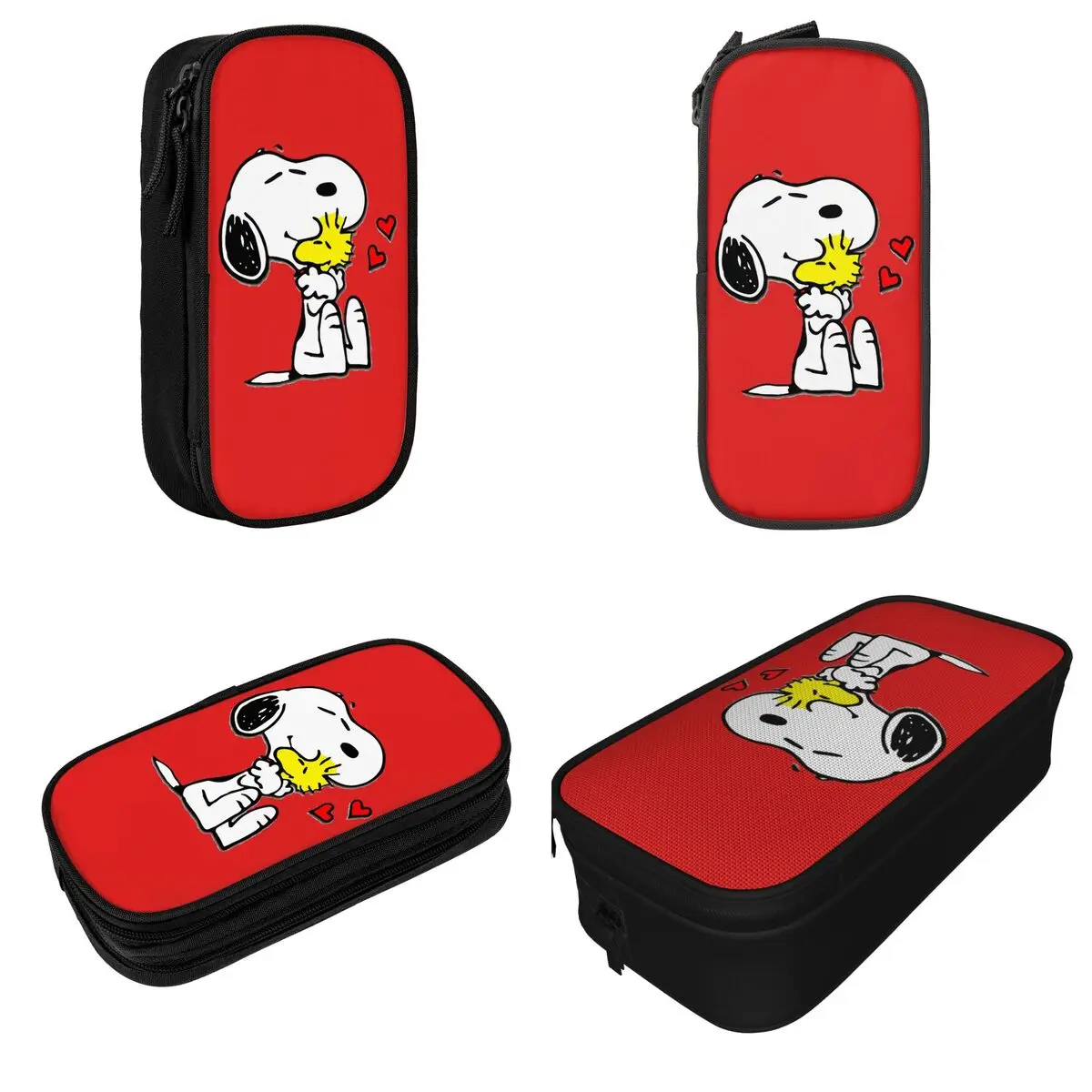 Cartoon Snoopy Peanuts Comics Accessories Pen Box Large Capacity School Accessories Pencil Bag Gift