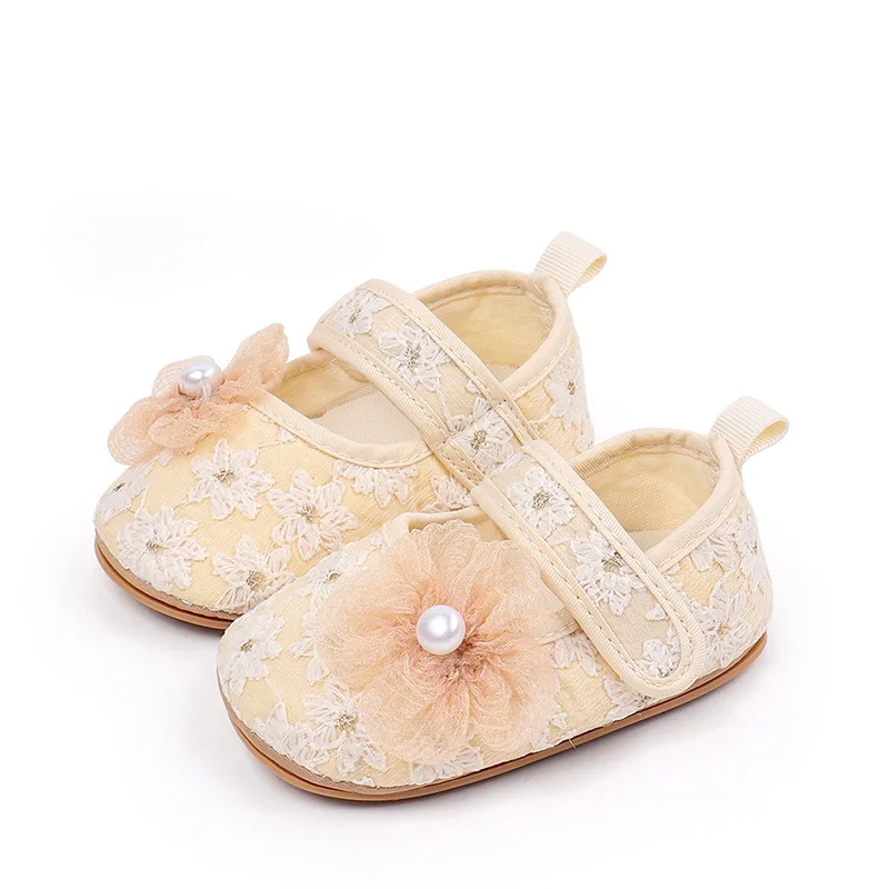 2024 ربيع جميل الزهور الطفل لينة سوليد أحذية مشي لطيف مريح المضادة للانزلاق الاطفال حذاء كاجوال جديد مصمم فتاة أحذية رياضية #5