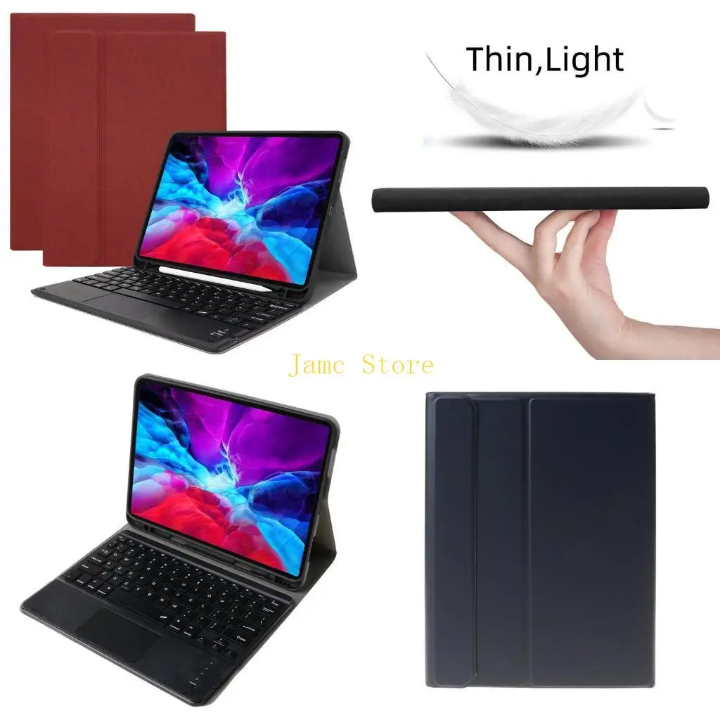 

LX0B Split Touchpad Keyboard with Pen Slot Holder Case Replacement for Pro 11 Inch