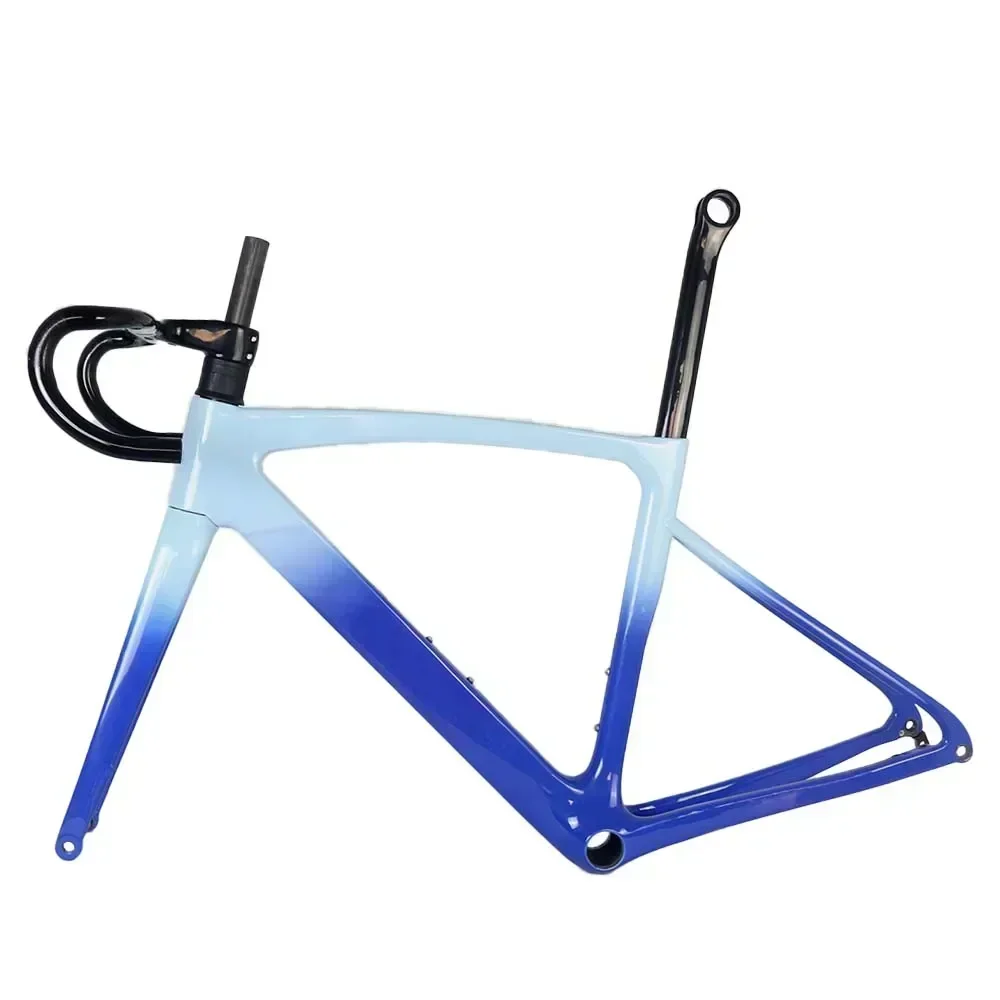 STLFMOQ 1PCS FM166 UD gloss Disc brake 140mm Cycling road bike frame Carbon frameset road bike 700c