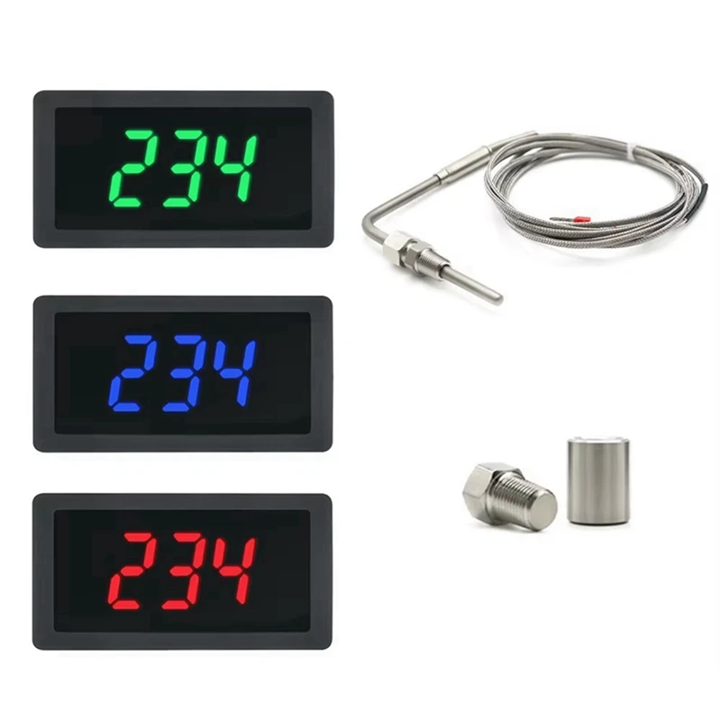 Hot LED Meter With EGT Sensor Temperature Sensor Soldering Bundle Kit Adiustable Function Compatible Pt100 Temperature