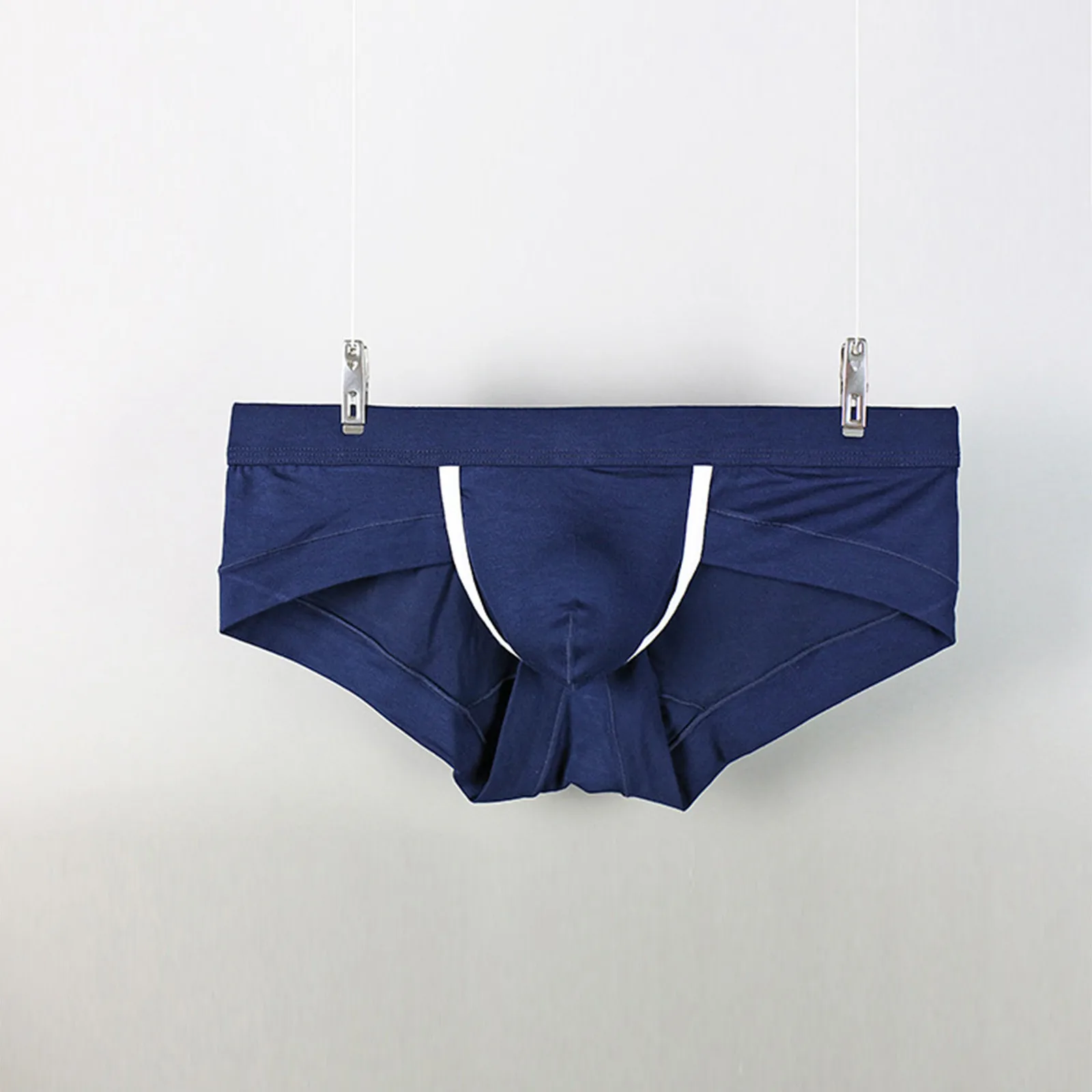 Men's Sexy Low-rise Briefs Comfortable Lifting Boxer Shorts Bulge Pouch Underpants Sports Flat Angle Shorts Men's Underwear