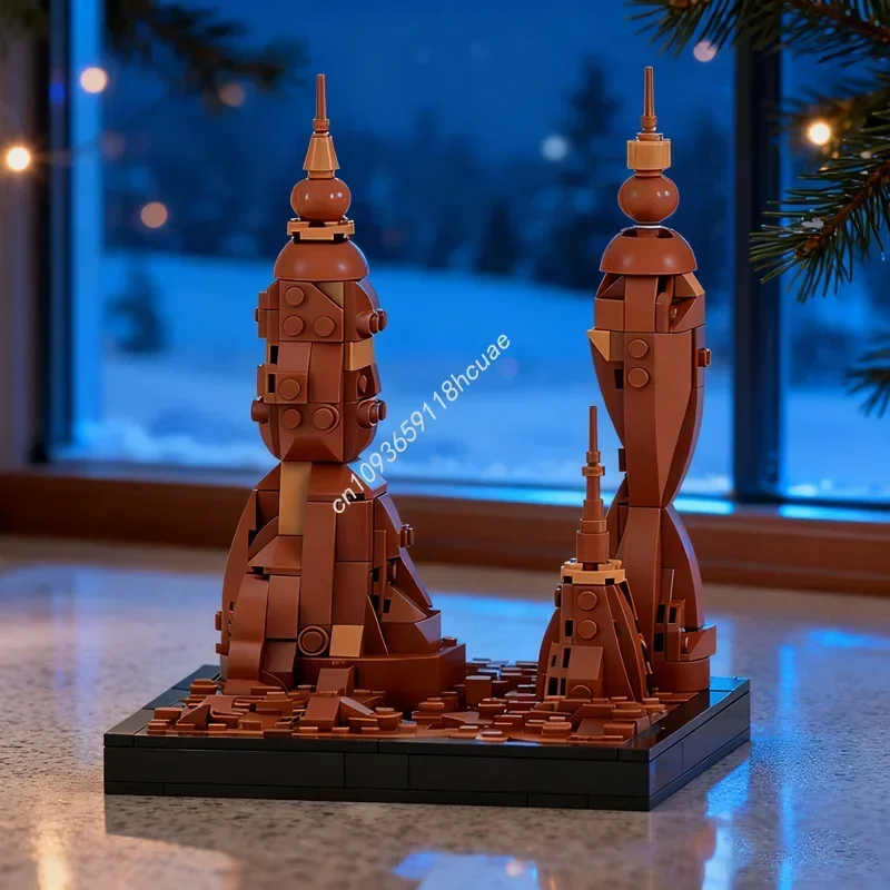 459-teiliges MOC Lost Geonosis Diorama Star Battle Modellbausatz Spielzeug Bausatz Ideen-Geschenk Weihnachtsgeschenk Kindergeburtstag