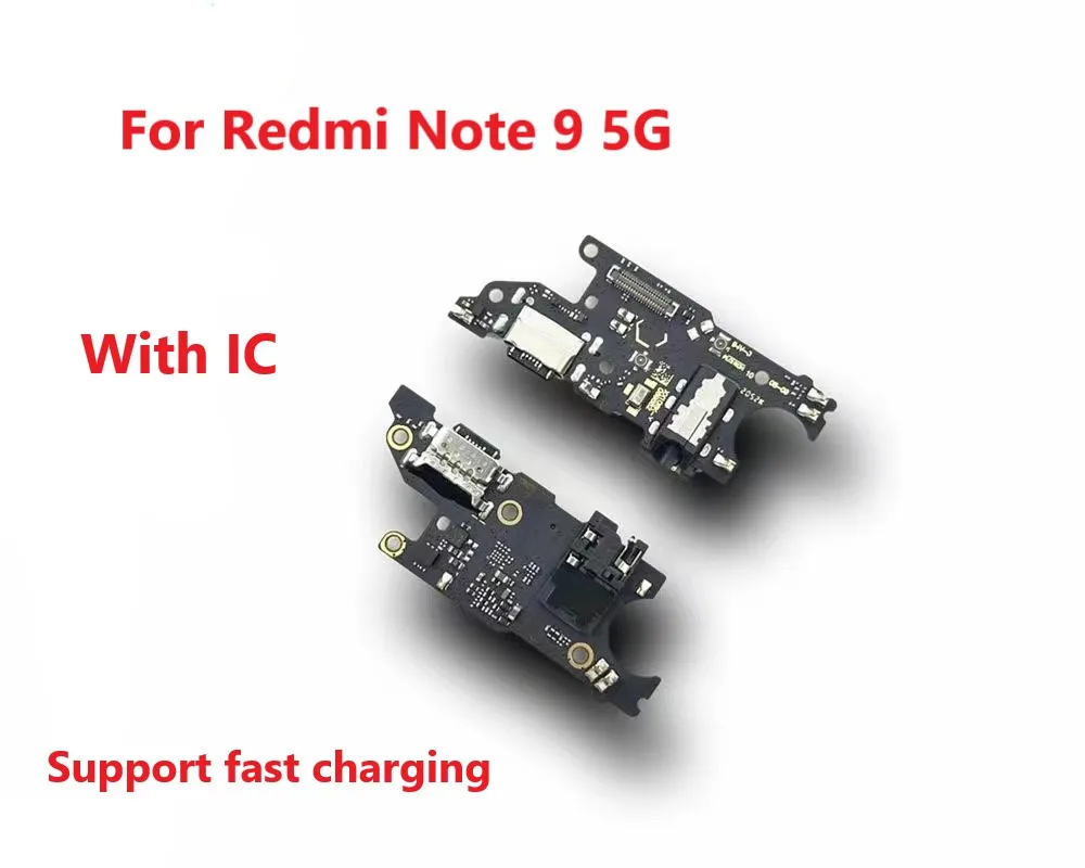 USB Charge Board For Xiaomi Redmi Note 9 Pro 5G 4G Dock Connector Flex Cable Replacement Spare Parts Charging Port