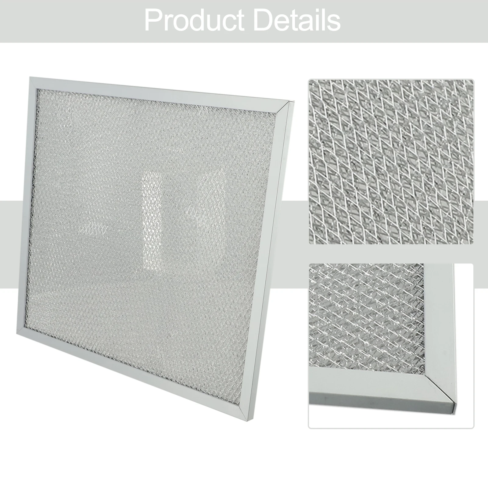 ACC187 Range Hood Metal Filter  315 x 276 X 9mm  5 Layer Aluminized Grease Filtration  Compatible with Leading Brands