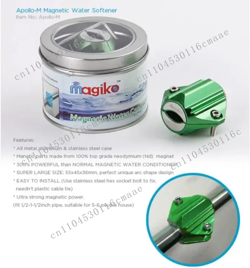 Agricultural Magnetic Water Conditioner 12800G No Salt Anti‑Scale Softener Hard Water Treatment For Farm Irrigation Home Use
