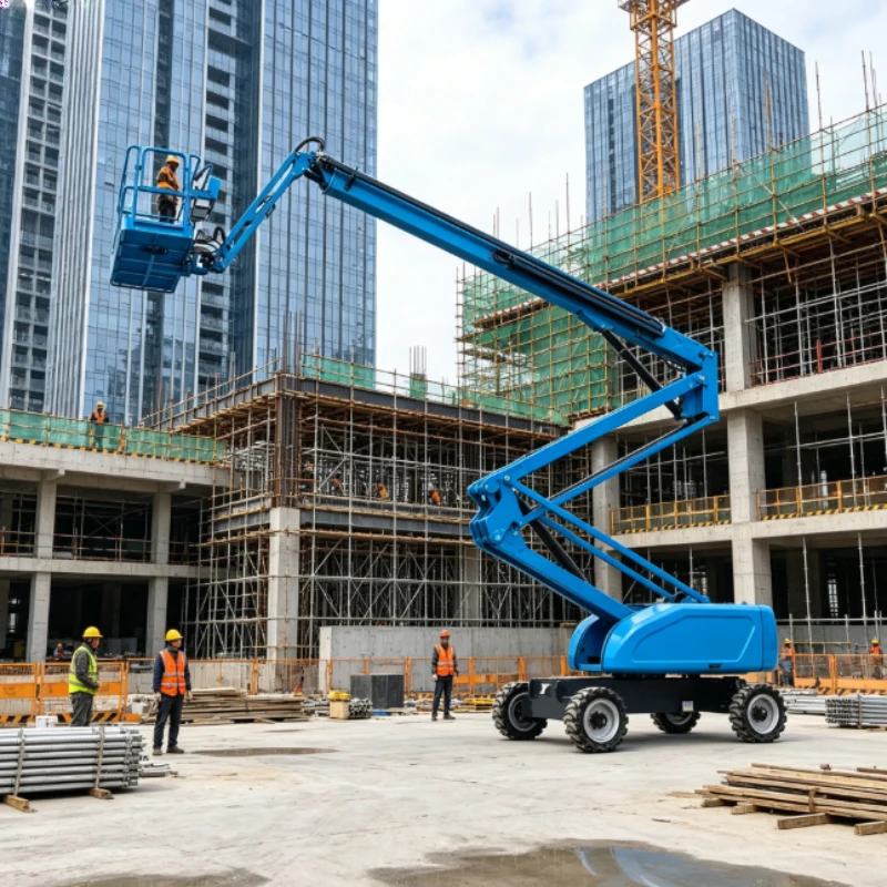 Customized Boom Lifts 14 16 18 20 22 26 28 32 40 47m Diesel Articulating Boom Lift Proportional Valve Industrial Machine