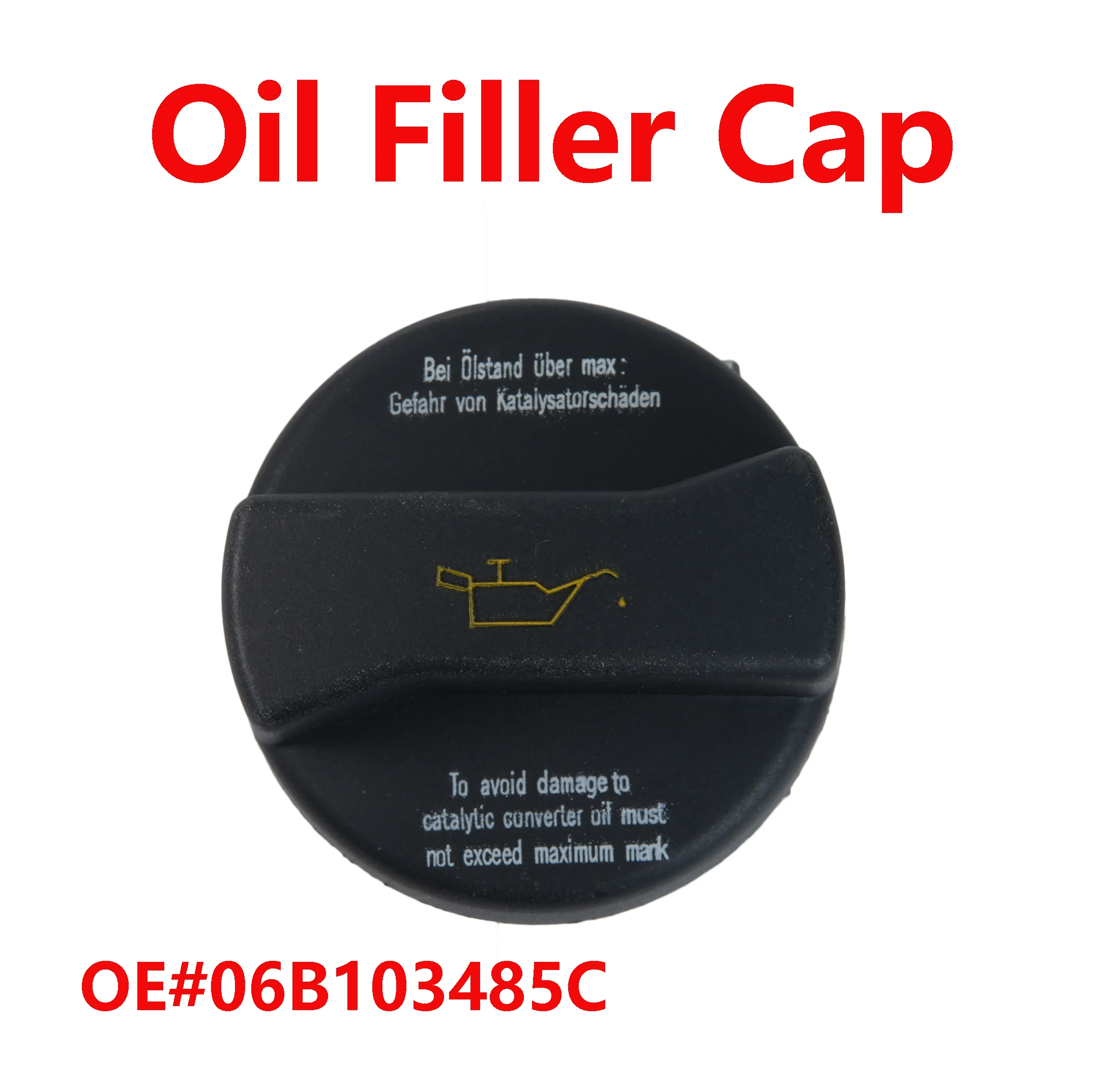 1Pcs Engine Oil Filler Cap Fuel Tank Cap Cover For Seat Alhambra Altea Arosa Cordoba Exeo Ibiza Inca Leon Toledo 06B103485C