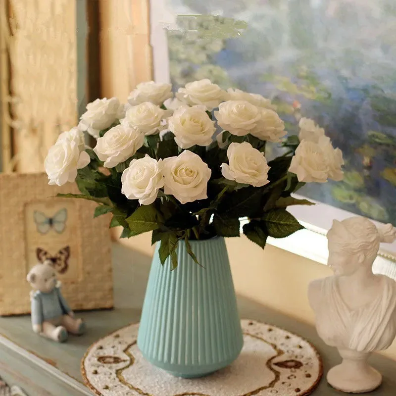 3/5/10pcs Roses Artificial Flowers Rose Flower Branch Artificial Red Roses Real Touch Fake Rose for Wedding Home Decor