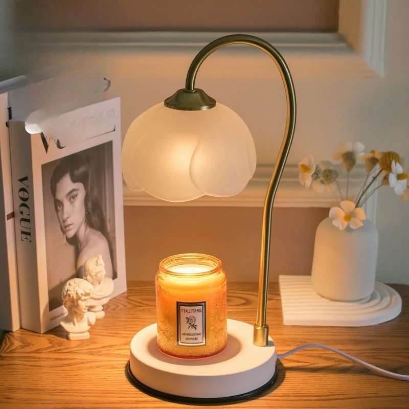 

Aromatherapy Wax Melt Lamp Adjustable Temperature Night Light Bedside Table Decor
