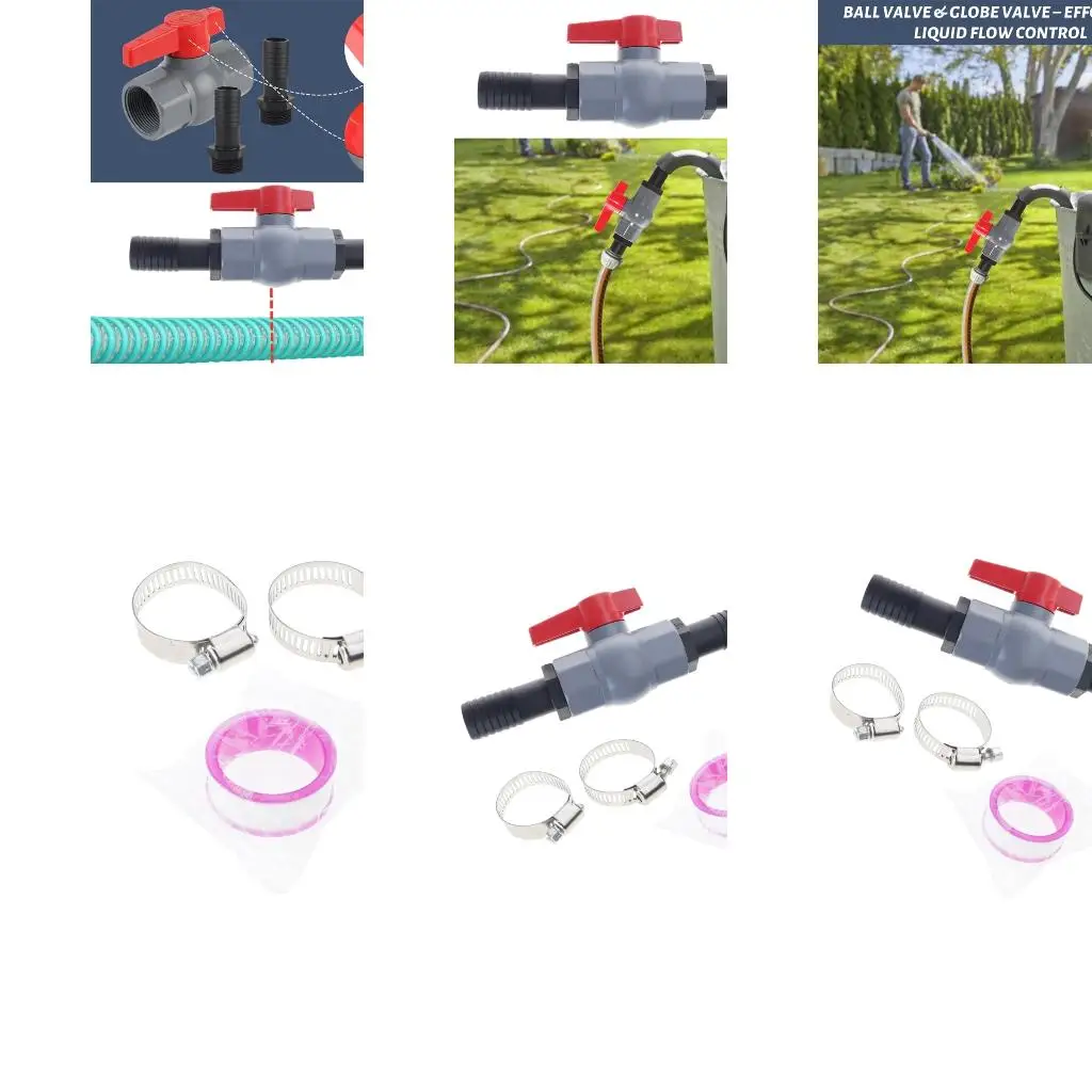  Irrigation Control Valves 40mm Internal Thread 32mm Hose Connector Pool Plumbing