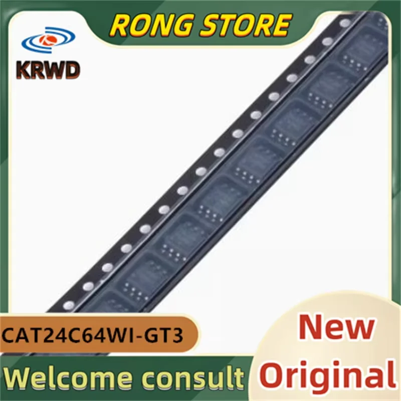 (15 قطعة) CAT24C64WI-GT3 CAT24C64WI 24C64F SOIC-8 رقاقة جديدة ومبتكرة IC