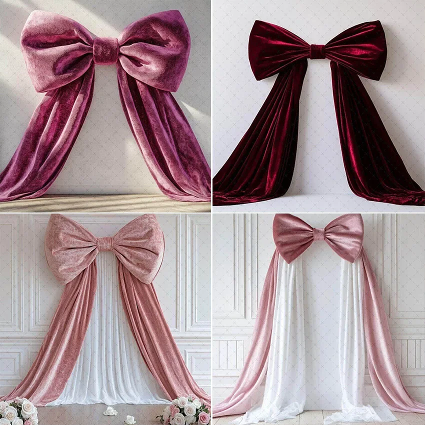 Mehofond التصوير خلفية العملاق الأنيق الأحمر القوس الكبار عيد ميلاد الزفاف الأمومة الفن صورة ديكور خلفية استوديو الصور