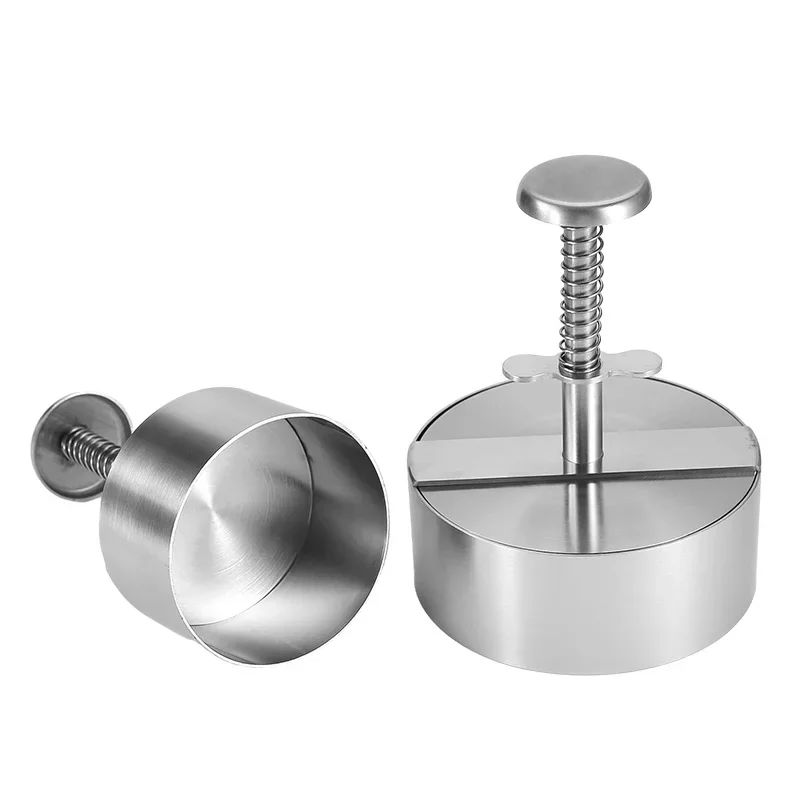 

Mingxiang Stainless Steel Adjustable Hamburger Patty Maker Burger Press Non Stick Making molds Beef Vegetables Burgers and Cooki