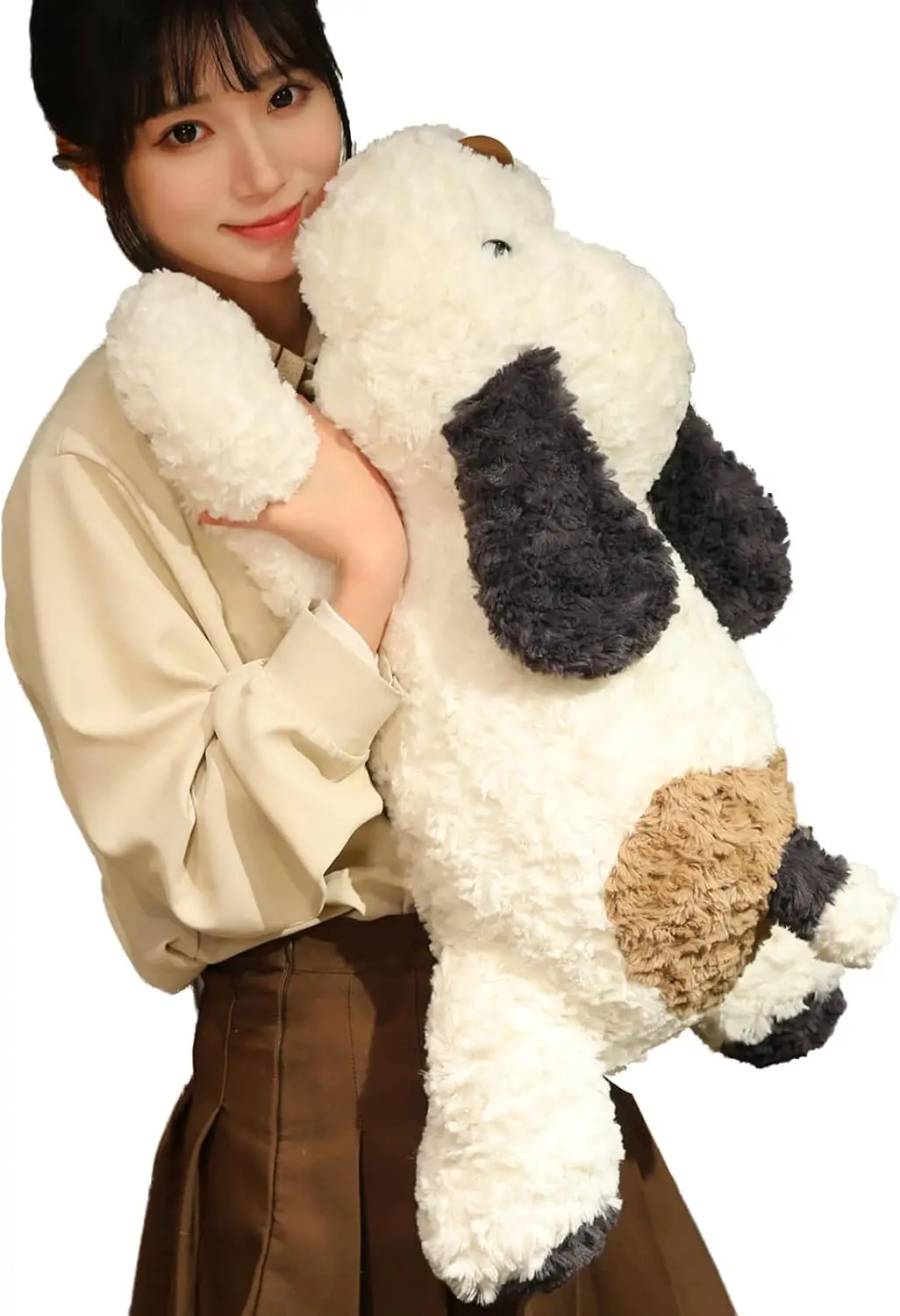 

Weighted Dog Plush Toy, 5.7 lbs 25.5 inch Large Stuffed Animal Pillow Gift for Adults Kids, Black