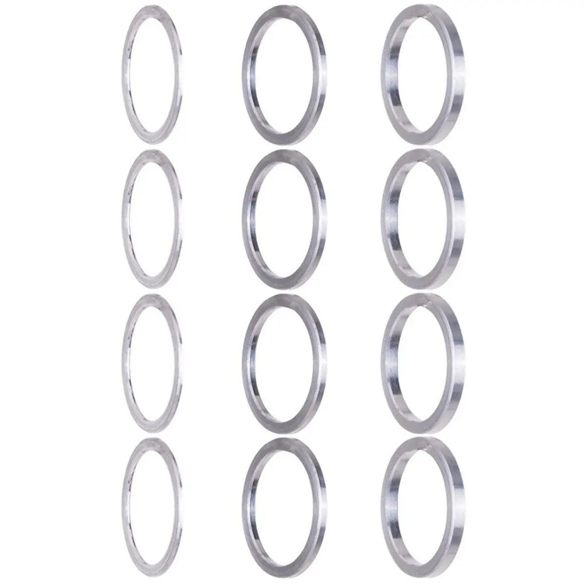 L70A 12pcs Crankset Spacers Alloy Bottom Bracket Adjustment Washers Bike Crank Offset Shim-4 Pieces Each of 1mm, 2mm, and 3mm