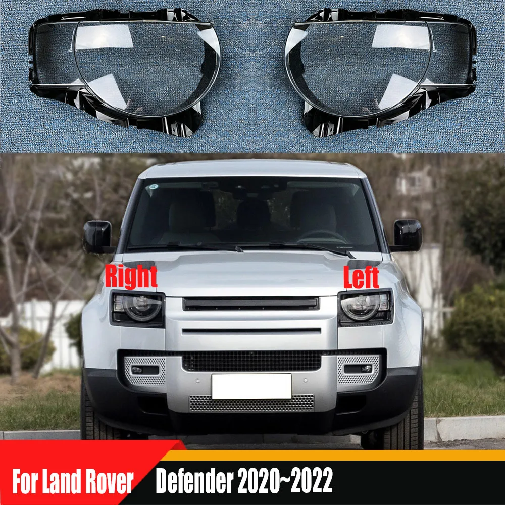 

For Land Rover Defender 2020~2022 Headlamp Cover Shade Transparent Lampshade Headlight Shell Plexiglass Replace Original Lens