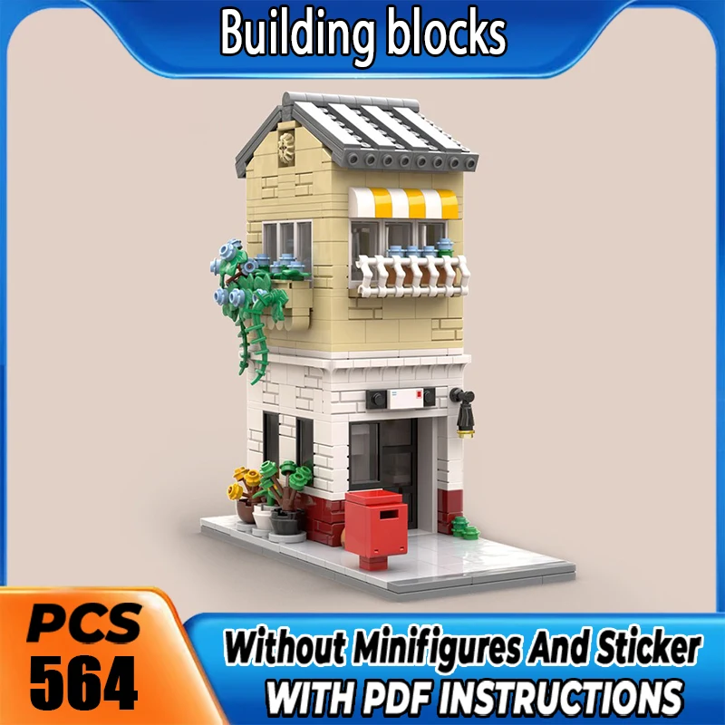 MOC Premium Building Blocks Post Office Model DIY Assemble Bricks High Precision Collectible Toy Holiday Christma Gift