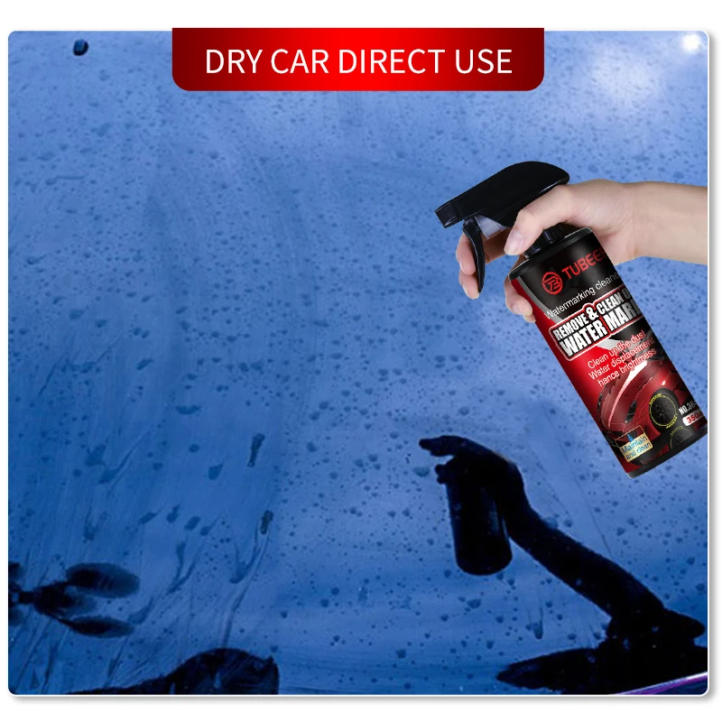 TUBEER 350ML Water Mark Remover Deep Decontamination for Cars Body High Gloss Hard Water Spot Removal Glass Cleaning Liquid